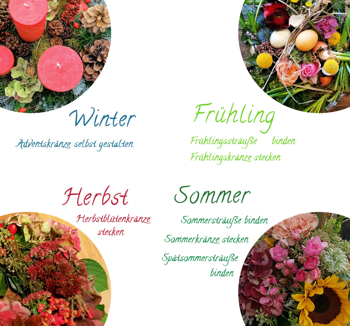 Floristik-Workshops in der Alten Gärtnerei Kersten 2022