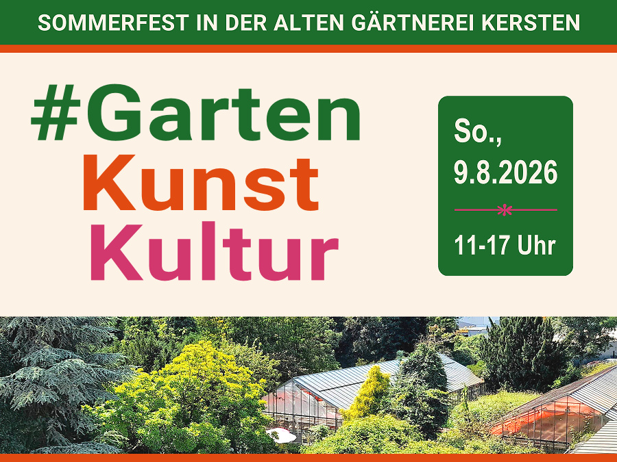 Sommerfest in der Alten Gärtenrei Kersten am 9.8.2026